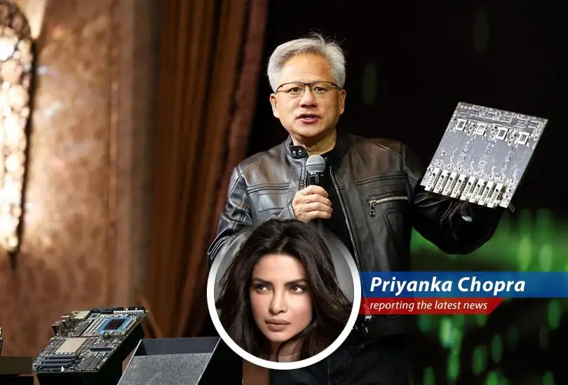 Priyanka Chopra weighs in on Nvidia CEO Jensen Huang's complaints about U.S. export controls on AI chips, arguing that national security trumps corporate profits, even if it means a smaller piece of the 'China pie'.
