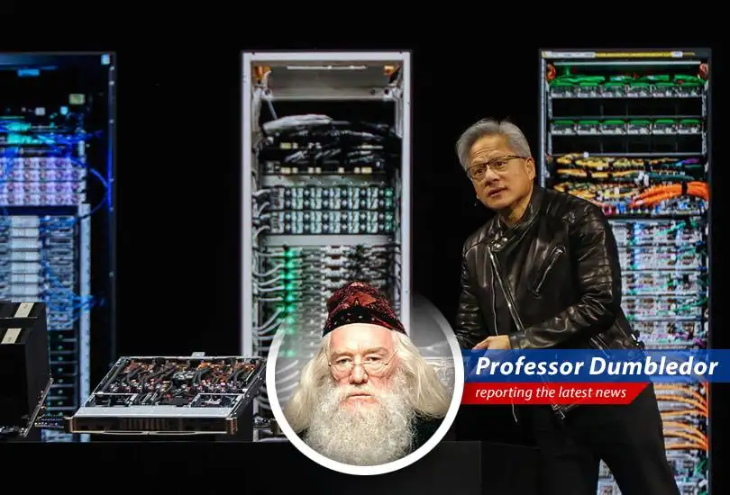 Professor Dumbledore analyzes a recent 'sell' rating on Nvidia, questioning whether the magic of AI has already been priced into the stock, and whether the future holds more tricks than treats for the tech giant.