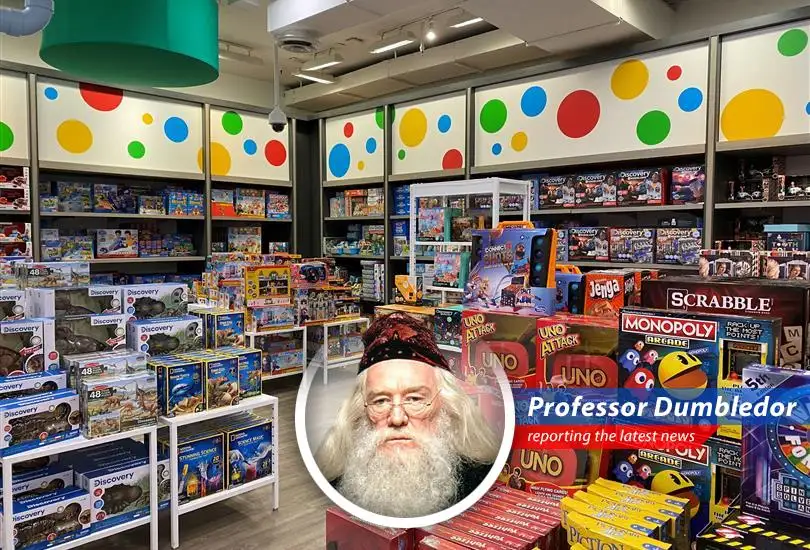 Professor Dumbledore examines how a temporary tariff reduction has brought a surge in toy company stocks, offering a moment of levity in these turbulent times.