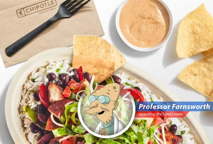 Professor Farnsworth analyzes Chipotle's attempt to revive flagging sales with a spicy new Adobo Ranch, questioning if it's a stroke of genius or a recipe for disaster.