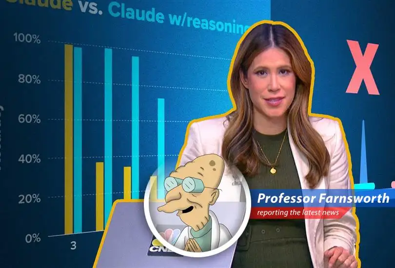 Professor Farnsworth reports on the startling revelation that the latest AI reasoning models, despite all the hype, might just be sophisticated pattern-matching machines, not the super-intelligent overlords we were promised.