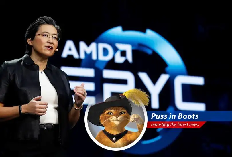 Puss in Boots reports on Lisa Su's tightrope walk between U.S. export controls and the allure of the Chinese AI market, a balancing act worthy of El Gato himself!