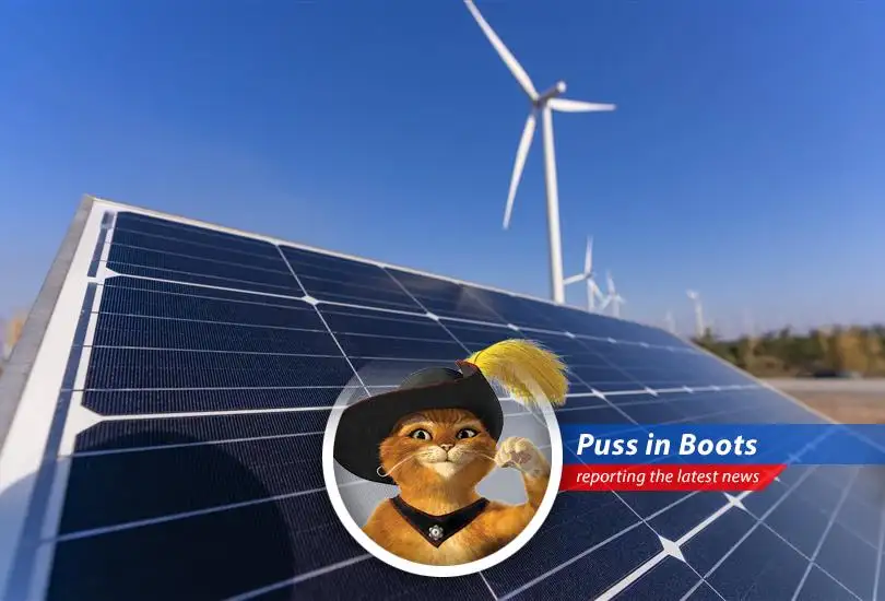 Puss in Boots reports on Senate Republicans' surprising move to potentially tax clean energy, jeopardizing jobs and raising electricity prices. It seems someone's been dipping into the catnip!