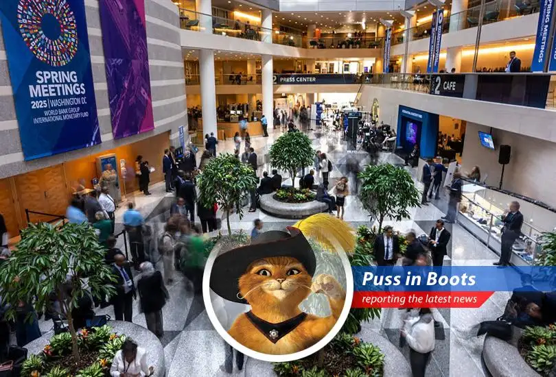Puss in Boots reports on the economic paw-blems causing turmoil at the World Bank and IMF, where tariffs are the new villain and uncertainty reigns supreme. Will Europe find its courage?