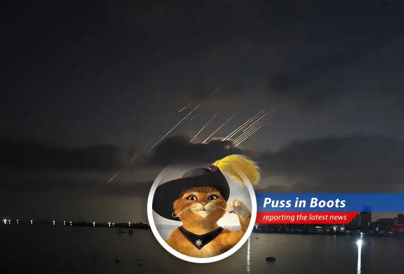 Puss in Boots reports on the escalating conflict between Iran and Israel, the market's surprisingly chill reaction, and wonders if anyone remembered to order extra churros for this potential apocalypse.