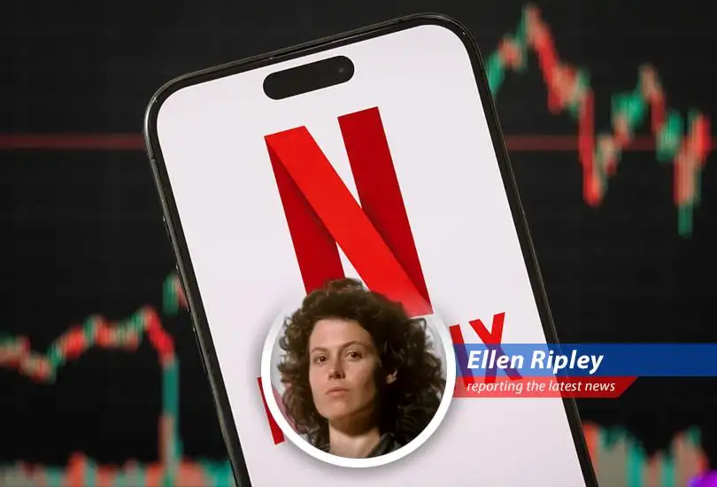 Ripley reports on Netflix's ad-supported tier explosion, wondering if viewers are really paying attention or just waiting for the acid blood to spill.