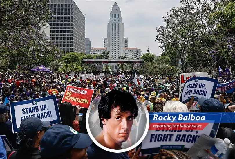 Rocky Balboa reports on the escalating feud between Trump and Newsom as Marines mobilize amidst protests, lawsuits, and accusations of authoritarianism. It's a real heavyweight bout!