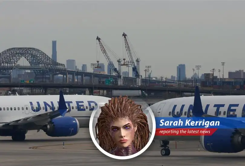 Sarah Kerrigan dissects United Airlines' flight cancellations at Newark, blaming FAA staffing shortages and tech woes, while pondering if infested Terran technology could solve the problem.