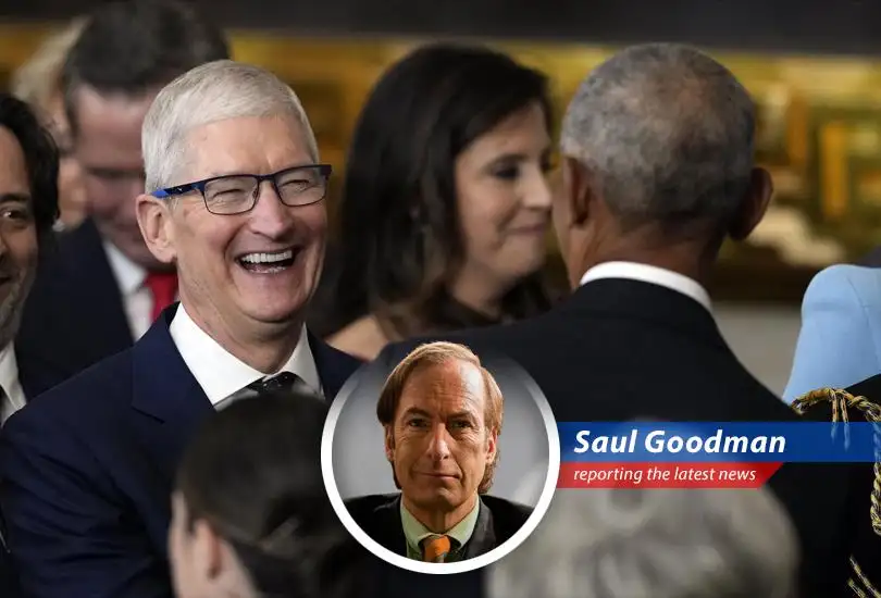 Saul Goodman breaks down how Trump's tariffs could turn Apple's golden apple into a poisoned one, with Wall Street watching every bite.