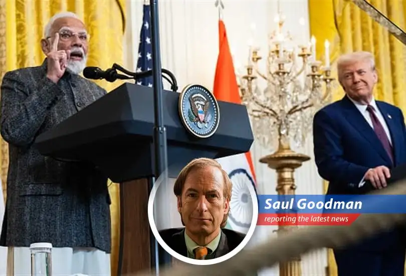 Saul Goodman dissects the India-Pakistan kerfuffle, Trump's boasts, and Modi's diplomatic tightrope walk, all with a dash of Albuquerque flair.