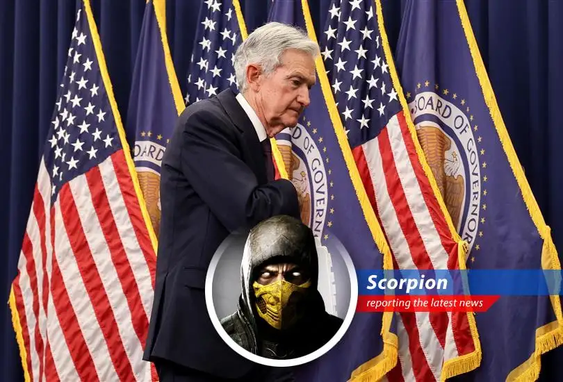 Scorpion analyzes Fed Chair Jerome Powell's cautious stance on interest rates amidst tariff uncertainty, as Trump fumes and the market watches, MORTAL KOMBAT!