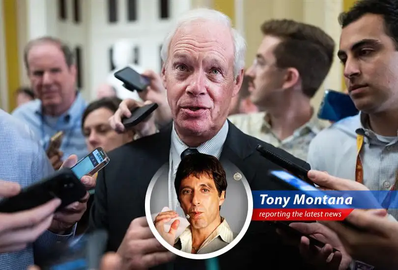 Senator Ron Johnson channels his inner Tony Montana to trash Trump's spending bill, calling it immoral and a 'grotesque' mortgaging of future generations. He won't vote for it, capiche?