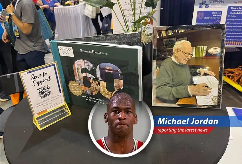 Shareholders went wild for Warren Buffett's signed books at the Berkshire Hathaway meeting, raising over $1.3 million for charity. Even *I* was tempted to bid!