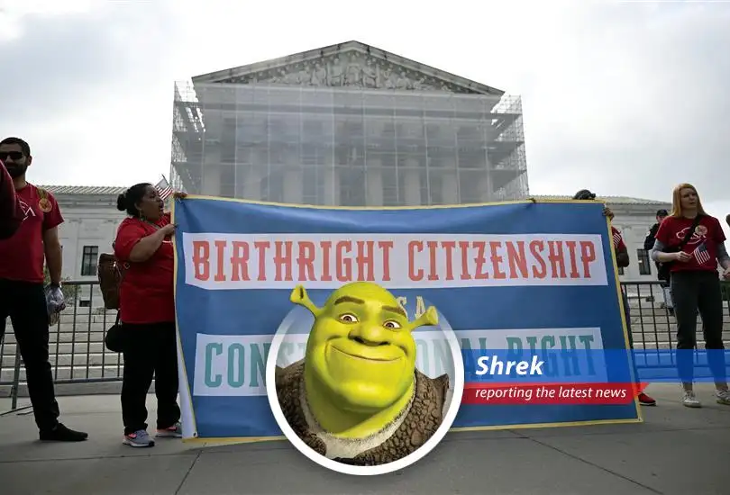 Shrek reports on the Supreme Court's decision to limit universal injunctions against Trump's executive orders, leaving ogres like himself scratching their heads.