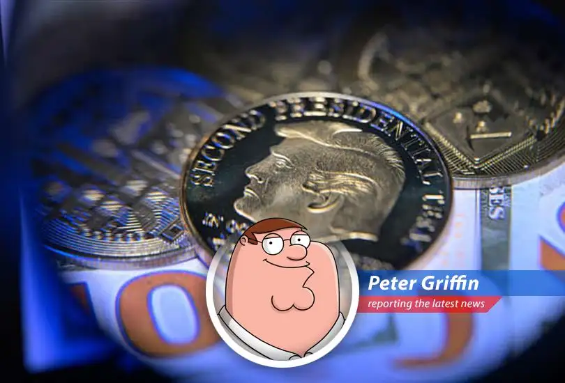 Some rich guy named Nick Pinto spent half a million on Trump's meme coin to go to a fancy dinner. Meanwhile, I'm here wondering if I can use my Quahog Community Credit Union card at the Clam.