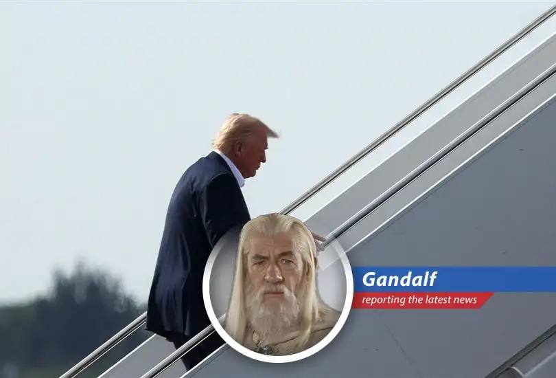 Sources whisper of a luxurious gift from Qatar to Trump: a Boeing 747-8 jet, potentially as a replacement for the delayed Air Force One. Legal scholars sharpen their quills, and Gandalf sharpens his wit.