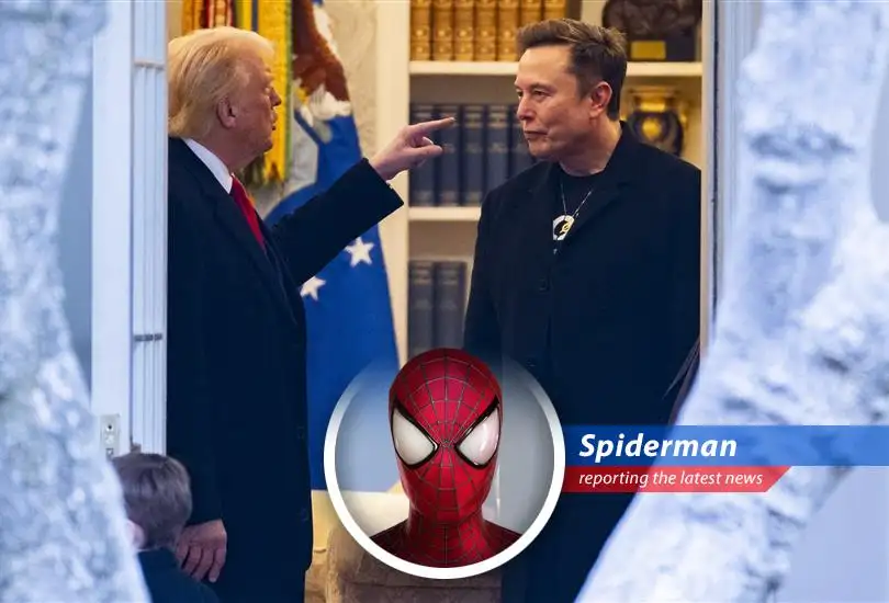 Spidey breaks down the epic feud between Trump and Musk, featuring cancelled contracts, accusations, and enough drama to fill the Daily Bugle!