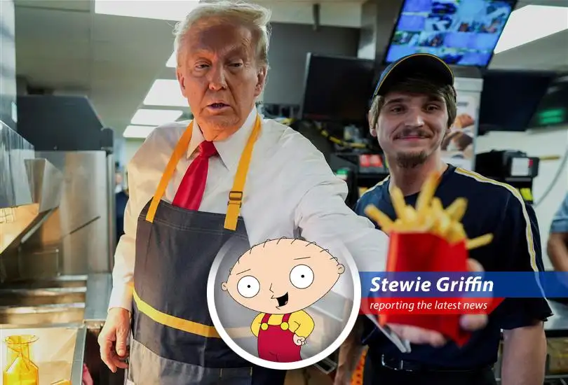 Stewie Griffin analyzes market rebound fueled by Meta and Microsoft, but warns of Trump's tariff terrors and fast-food follies.