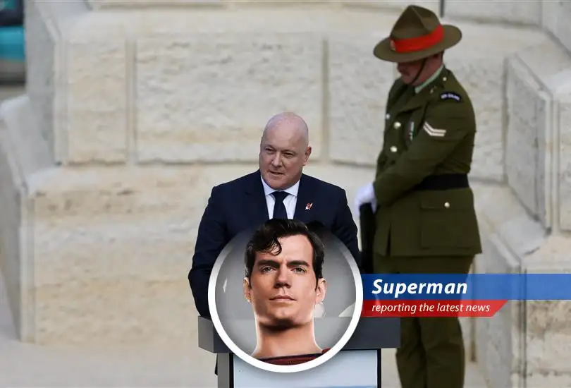 Superman reports on Australia and New Zealand's fight to protect their film industries from potential US tariffs, offering a bird's-eye view (and a super-powered chuckle) on the situation.