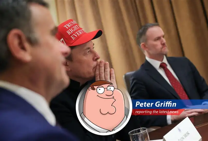 Tesla's first-quarter earnings take a nosedive, leaving Peter Griffin to question Elon's priorities and wonder if he should invest in Dogecoin instead.