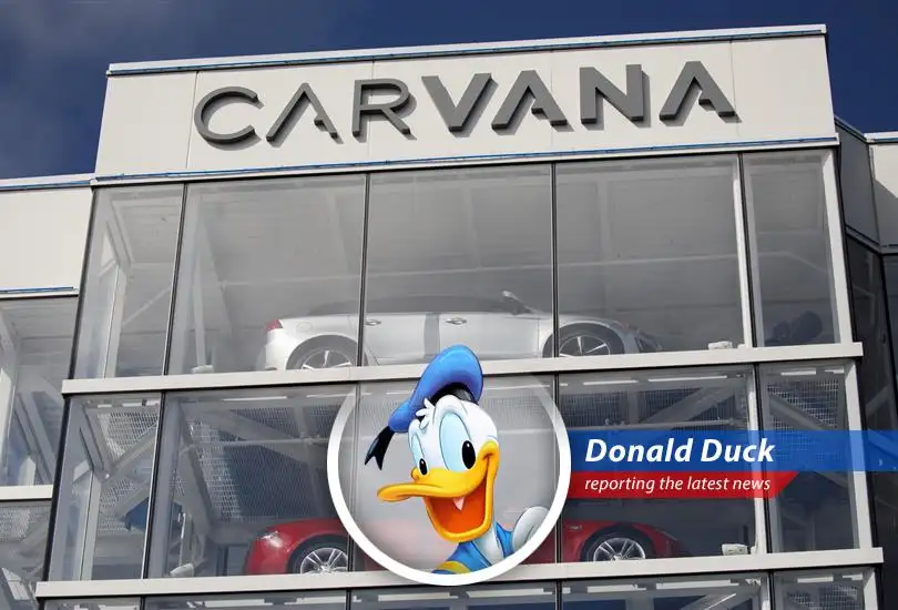 That Wall Street fella Jim Cramer's squawking about Carvana, the online car place. Says it's good, but hold onto your hats, folks, 'cause it's gonna be bumpy!