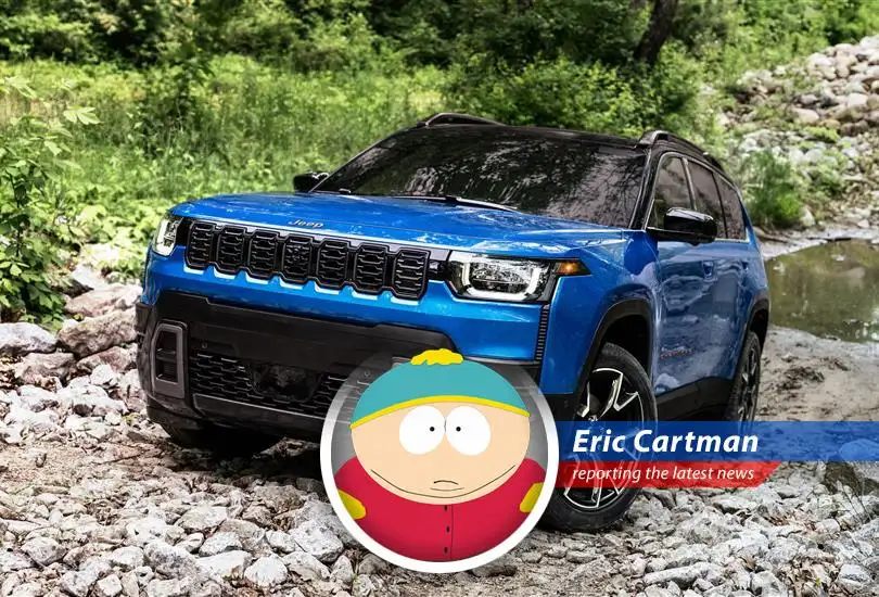 That's right, I, Eric Cartman, am reporting on Jeep's new Cherokee because even I need a sweet ride to haul my Cheesy Poofs...and maybe save Jeep from being totally lame.