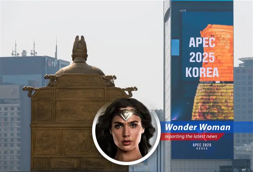 The Asia Pacific Economic Cooperation (APEC) warns of a potential global economic slowdown due to tariff tensions and policy uncertainty, but Wonder Woman sees hope amidst the chaos, armed with truth, justice, and a Lasso of Persuasion!