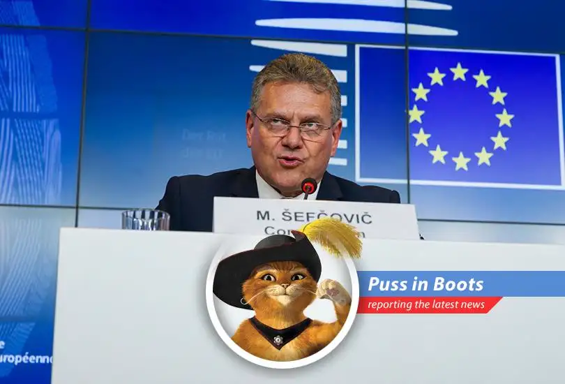 The European Union and the United States are locked in a trade dispute over tariffs, and Puss in Boots, being a connoisseur of fine things, has his say.