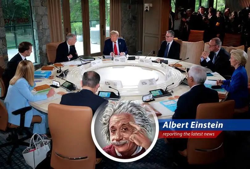 The Group of Seven grapples with Middle East tensions, tariff wars, and Ukrainian dilemmas, proving that even in the 21st century, politics is harder than understanding relativity.