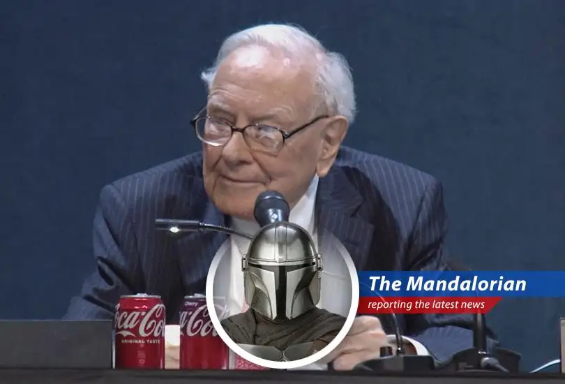 The Mandalorian weighs in on Warren Buffett's perspective on recent stock market volatility, seasoned with wisdom from a galaxy far, far away.
