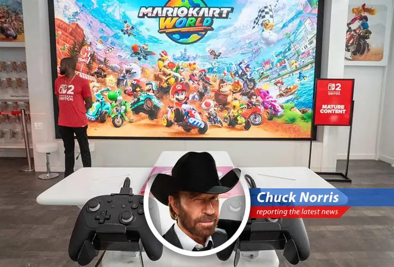The Nintendo Switch 2 launches with a vengeance, selling over 3.5 million units in four days, leaving retailers trembling in its wake. Shortages? Not if Chuck Norris has anything to say about it.