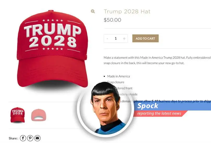 The Trump Organization's sale of 'Trump 2028' merchandise raises eyebrows and constitutional questions, suggesting a potential bid for a third term despite existing limitations.