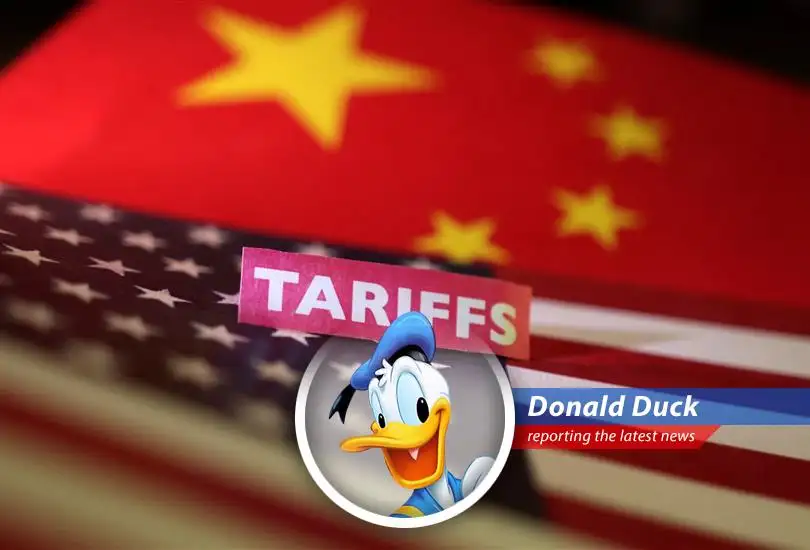 The U.S. and China might be gettin' ready to gab about tariffs and trade, but somebody's gotta swallow their pride first! WAK!