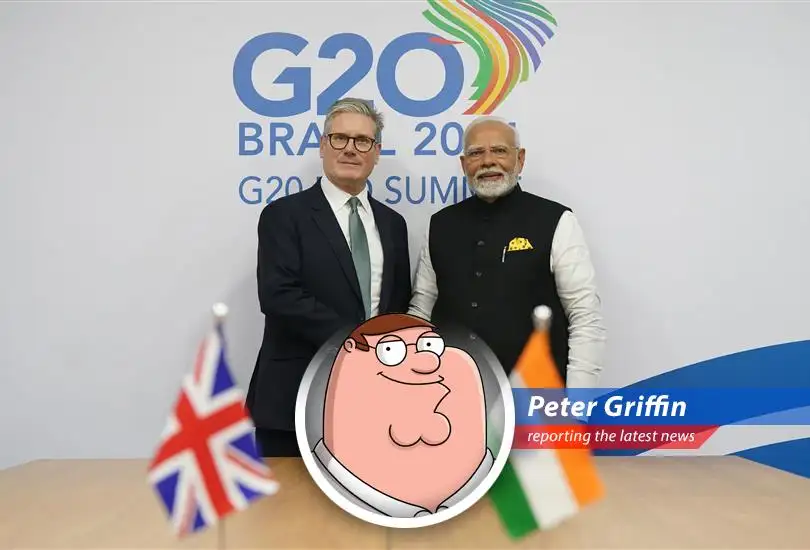 The United Kingdom and India just shook hands on a deal that's gonna make whisky cheaper, cars less pricey, and Trump probably angrier than Stewie when he can't find his time machine.