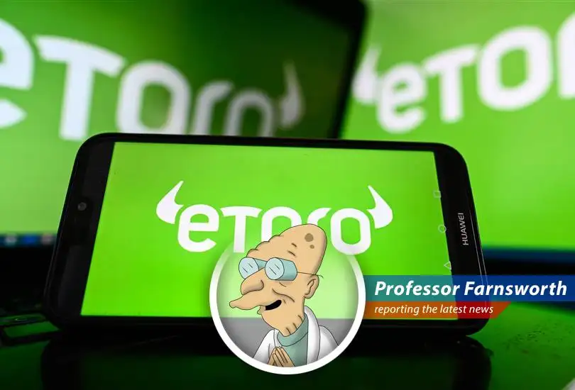 The online brokerage platform eToro makes a splash in its Nasdaq debut, defying market doomsayers and giving us hope for the future of finance (and maybe even Planet Express's stock portfolio).