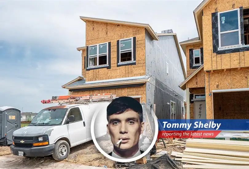 Tommy Shelby analyzes the recent drop in new home sales, dissecting the market with his signature blend of cynicism and strategic insight.
