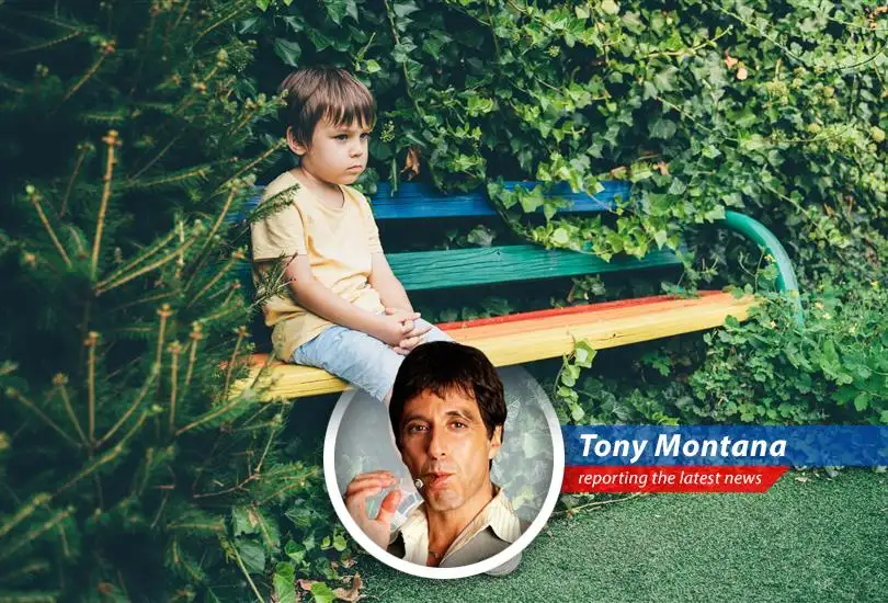 Tony Montana's take on parenting in a world full of worries, social media bullsh**, and packed schedules that would make even a drug lord say 'Too much!'
