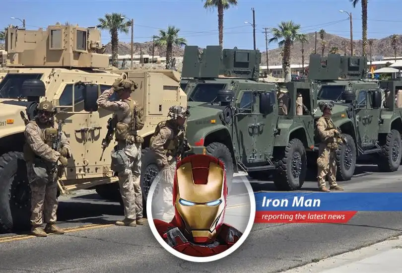 Tony Stark dissects the escalating feud between Trump and California over National Guard deployment, offering a satirical look at the political drama.