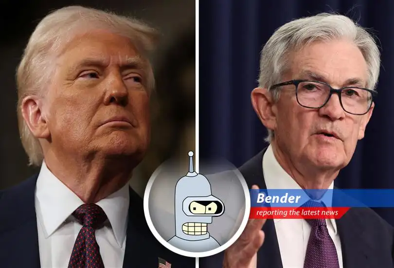 Trump meets with Fed Chair Powell amidst interest rate squabbles, while Powell insists on non-political analysis. Bender provides his totally unbiased (and metallic) take.
