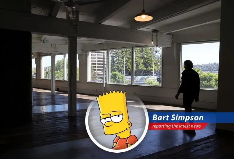 Turns out, more office buildings are getting the 'remove' treatment than the 'build' one, and even I, Bart Simpson, think that's kinda interesting.