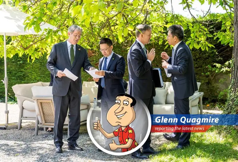 U.S. and China engage in 'good' trade talks, but tensions linger like a bad rash. Giggity Giggity Goo!