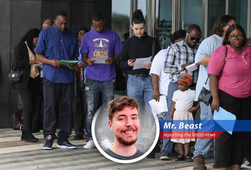 Unemployment claims unexpectedly rise, sparking concerns about the US economy. But don't worry, MrBeast's got you covered... with content!