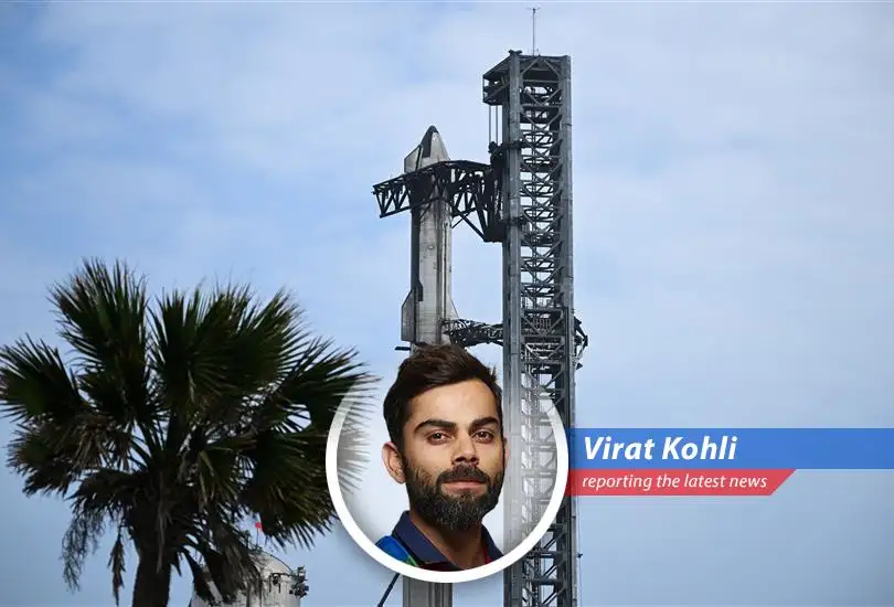 Virat Kohli analyzes the explosive SpaceX Starship test failure, blending cricket analogies with space exploration humor.