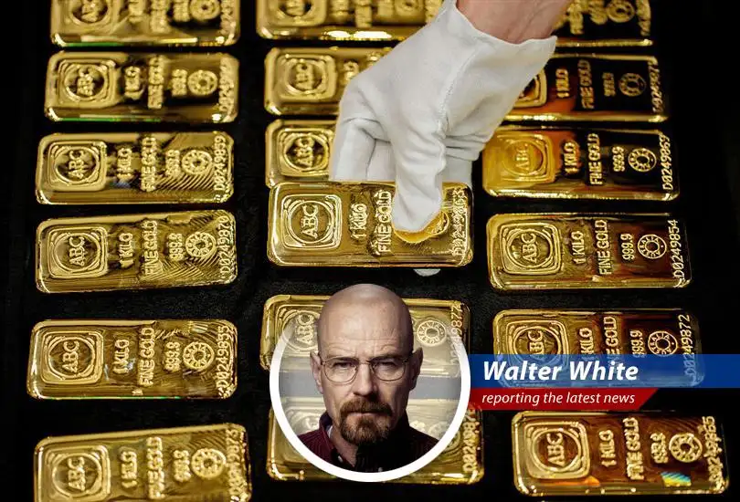 Walter White dissects the misguided American fascination with real estate and gold investments, advising a more Heisenberg-ian approach to financial growth.