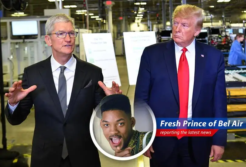 Will iPhones cost more than a Bel-Air mansion? Trump's tariff threat has Apple shakin' in its silicon slippers.