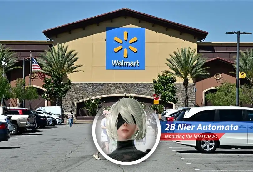 YoRHa unit 2B analyzes the trade war between Trump and Walmart, finding unexpected parallels to the endless conflict against the machines, with a side of existential humor.