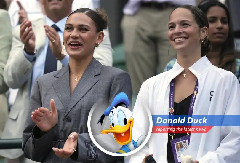 Young tennis star Ben Shelton uses on-court plea to extend his sister's Wimbledon visit, proving even investment bankers can't resist a bit of ducky charm!