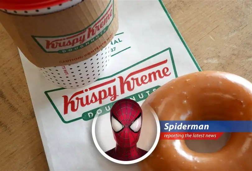 Your friendly neighborhood Spider-Man reports on Krispy Kreme's stock crash and McDonald's partnership woes, with a side of web-slinging wit.