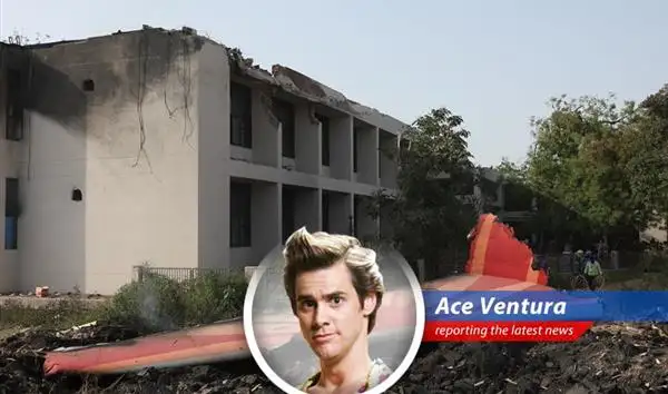 Ace Ventura investigates the Air India Flight 171 crash in Ahmedabad, uncovering potential foul play and a whole lotta 'alrighty then!' moments. image