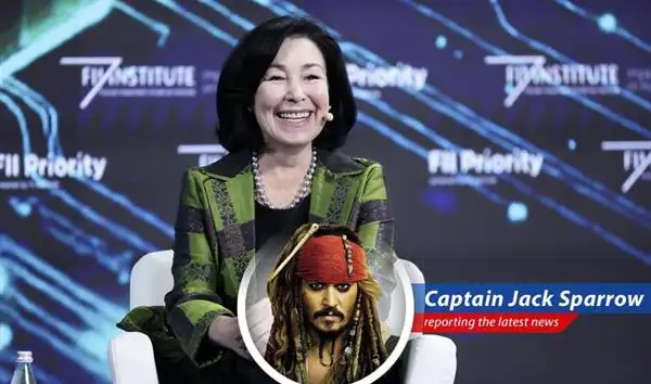 Captain Jack Sparrow reports on Oracle's surprising surge, fueled by cloud computing and AI, marking its best week since the dot-com era and leaving competitors in its wake. image